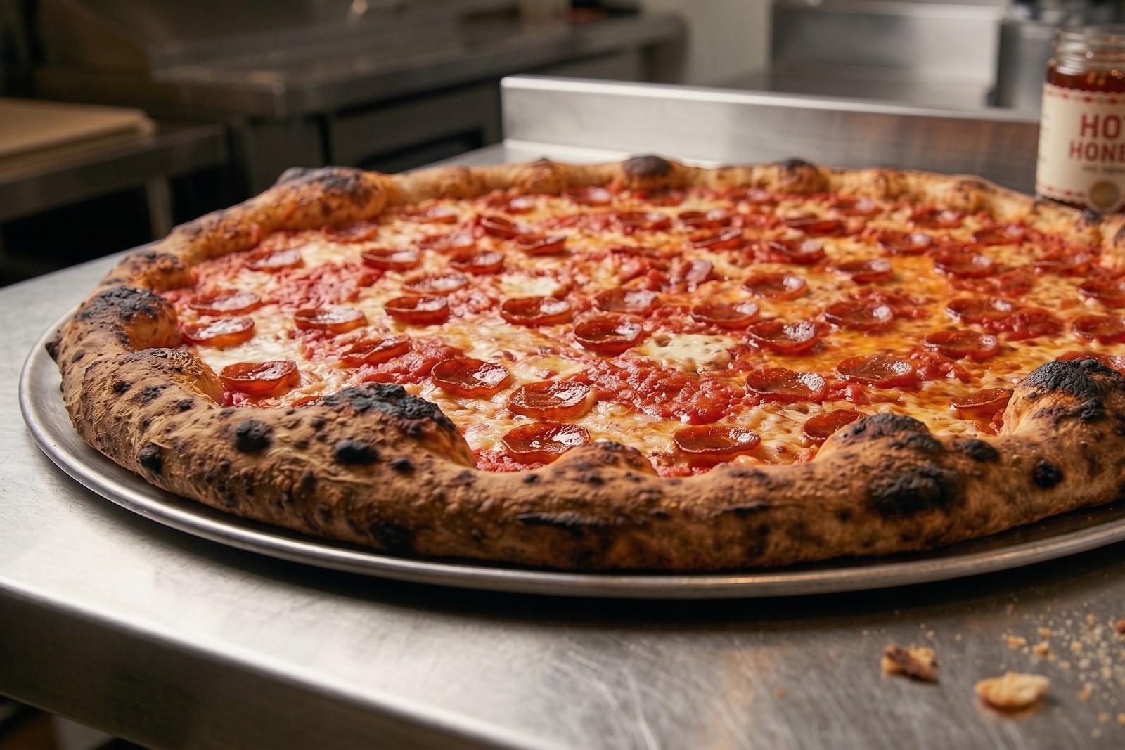 sourdough new york style pepperoni pizza